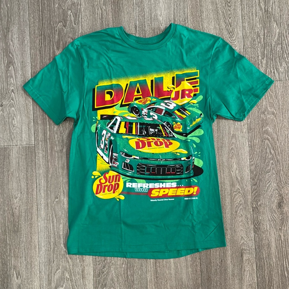 NWOT Dale Earnhardt Jr. Sun Drop sponsor racing t-shirt
